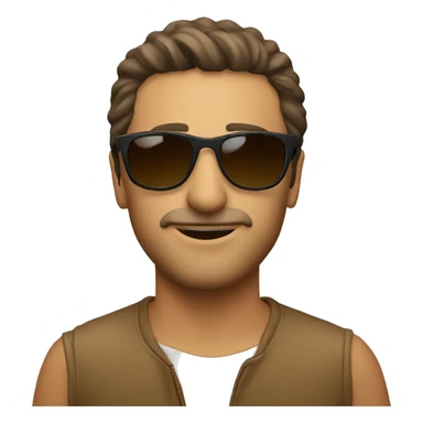 Italian man sunglasses sticker