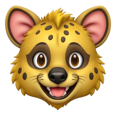 hyena cartoon  emoji sticker