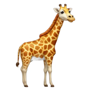 Giraffe en saucisse sticker