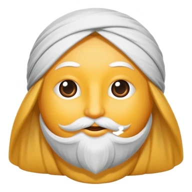 Bir baş örtülü mor kıyafetli  büyükanne sticker