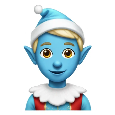 light blue elf on the shelf sticker