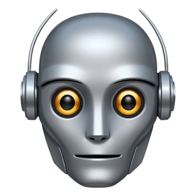 sales bot, face robot  sticker
