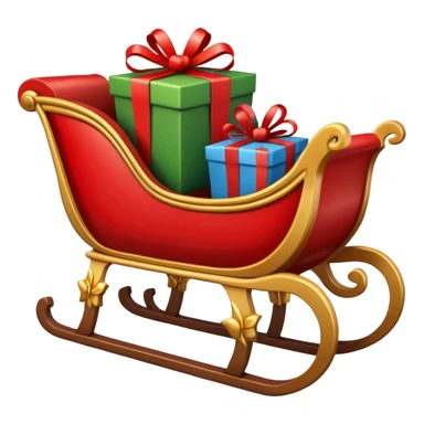 Christmas sleigh sticker
