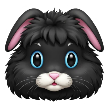 Bunny with black cristal  sticker