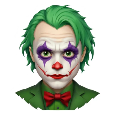 scary heath ledger joker sticker