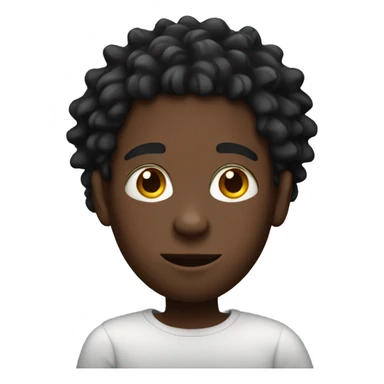 black boy with red dreads sticker