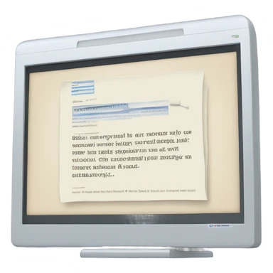 copmuter with article in it sticker