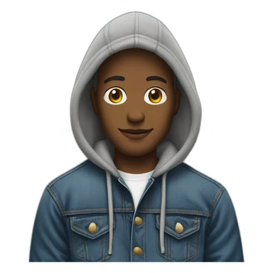 Man wearing levis hoodie sticker
