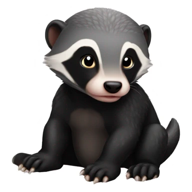 baby Honey badger sticker