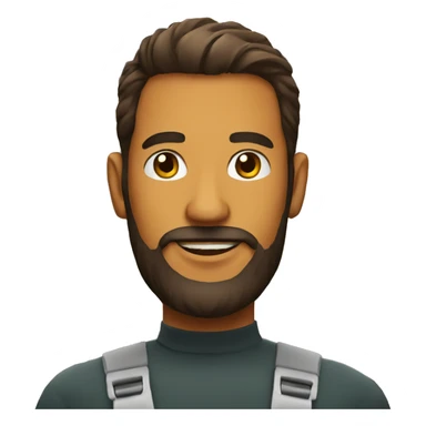 Chicken shop man with beard  sticker