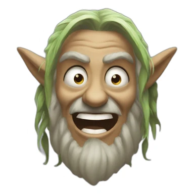 warcraft druid laughing eyes closed sticker