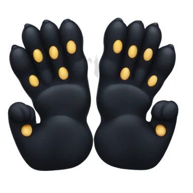 A black panther holding the number 0 in its paws sticker