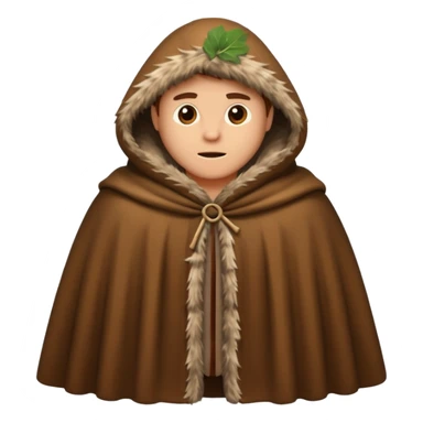 fur cloak stone age without human sticker