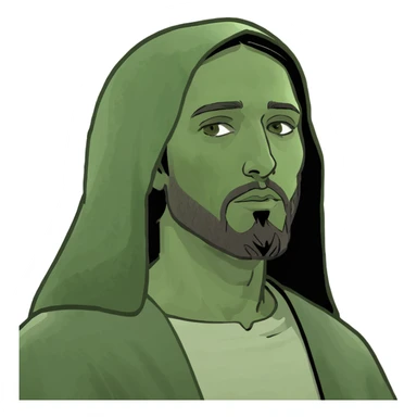 hood jesus sticker