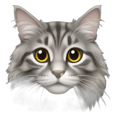 Maincoon gris sticker
