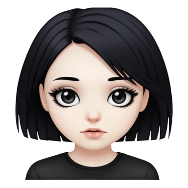 Emo girl sticker