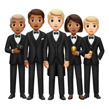 a group of directors standing sticker