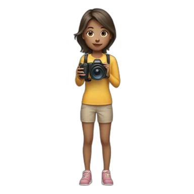 girl with a videocamera sticker