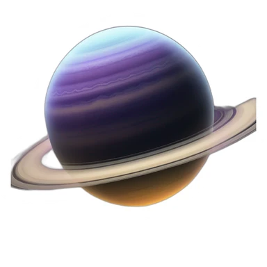 Saturn gas giant sticker