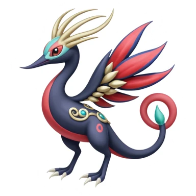 Meloetta-Darkrai-Cresselia-Milotic-Pokémon-Fakémon-fusion, full body sticker