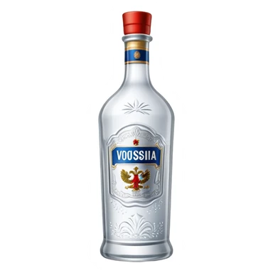 russian vodka bottle sticker