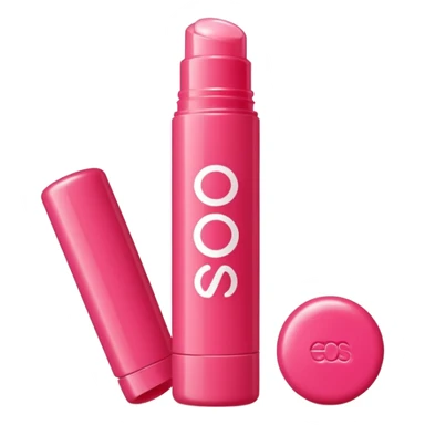 eos lip balm tube shaped like a lipgloss with eos on it  sticker