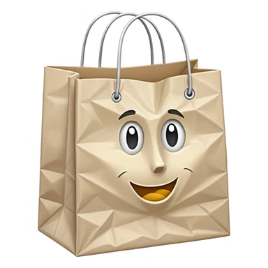 empty shoping bag sticker