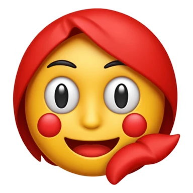 Create a text based emoji. The text should read "I gotchu". The text should be red, and the background white. sticker