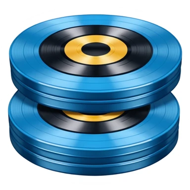 Stacked Vinyl Records blue sticker