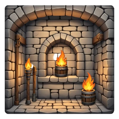 dungeon room in castle sticker