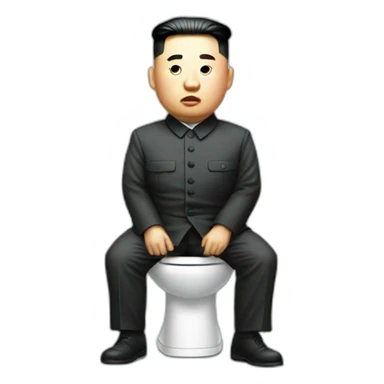 Kim jung un on toilet sticker