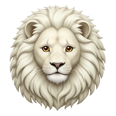 white lion sticker
