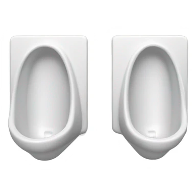 A couple urinals ina public restroom sticker