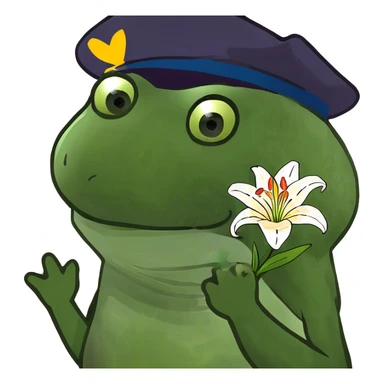 Lilies in a case sticker