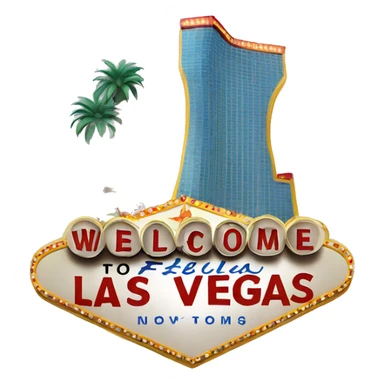welcome to Las Vegas sign sticker