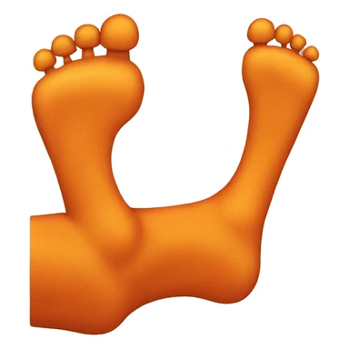 foot holding a cheeto sticker