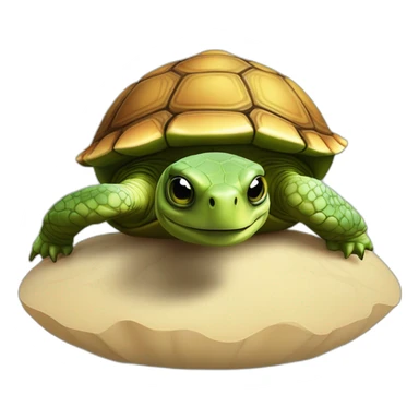 Éric zemur sur une tortue avec des yeux qui lance des lazer sticker