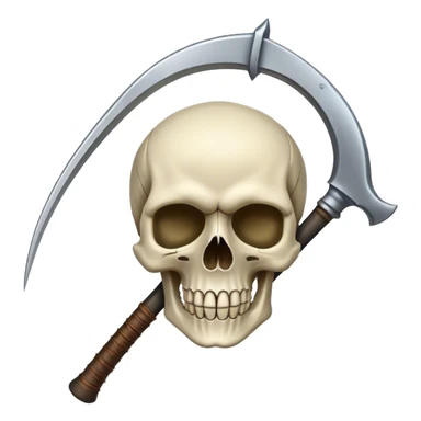 Skull and Scythe sticker