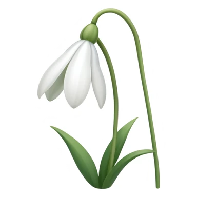 snowdrop emoji sticker