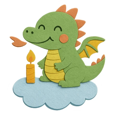 Make the dragon's eyes have a smiling appearance, while all other design elements remain unchanged sticker
