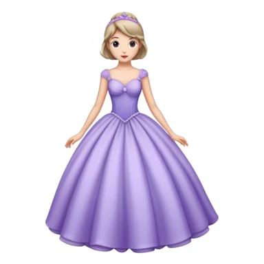 ball gown lavender  sticker