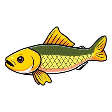 pike fish sticker