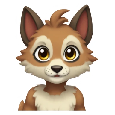 Anthro fursona Fakemon sticker