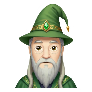 Dumbledore green hat with decoration sticker