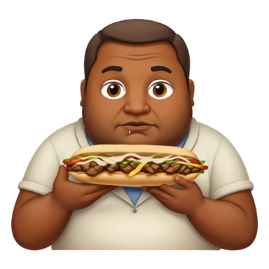 FAT Brown Dirty guy with a Döner kebab sticker