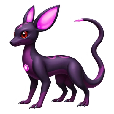 Salazzle-Umbreon-Fakémon-hybrid-creature (full body)  sticker