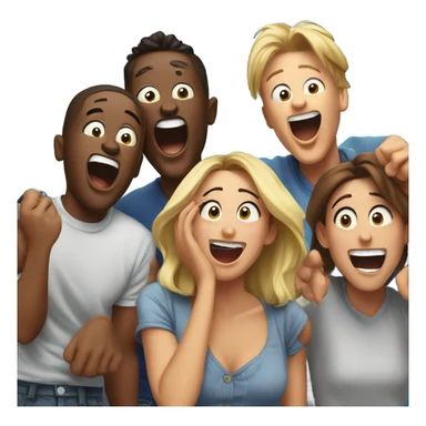 silly goofy funny haha  sticker