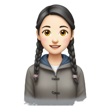 a girl live from Anhui China sticker