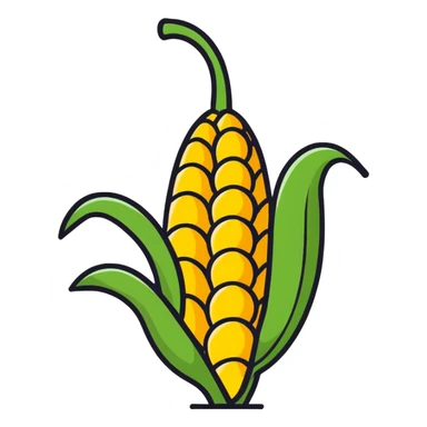 corn ball sticker