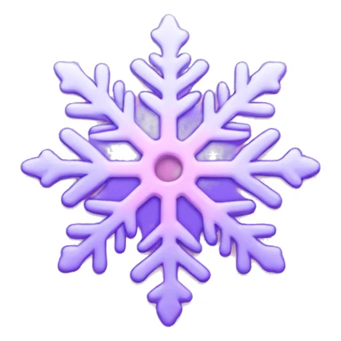 pastel pink and purple aurora snowflake  sticker